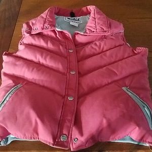 Vintage 80's Woolrich doen ski vest puffer button